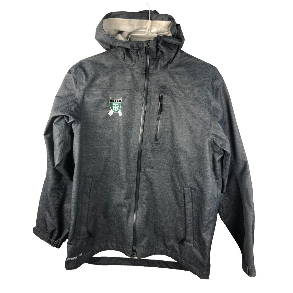 Nike Jacket Men Medium Gray Storm Fit Training Running Team Tower Hill Lacrosse